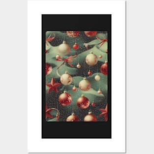 Christmas Seamless Pattern, Christmas Decorations #1 Posters and Art